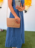Bryn Clutch / Crossbody - Woven Tan