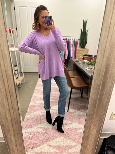 Higher Class Sweater - Lavender