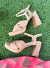 Adeline Suede Heel - Camel