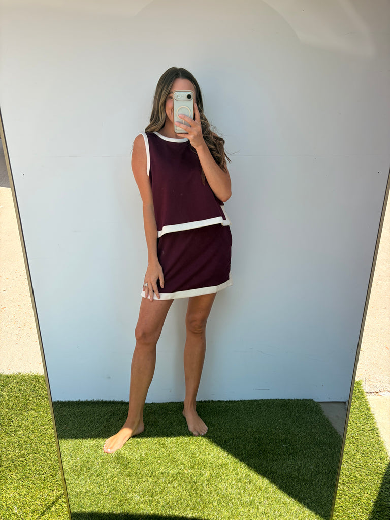 More Cowbell Top - Burgundy