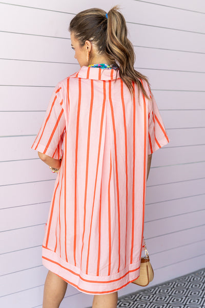 Sunset Sway Dress - Coral