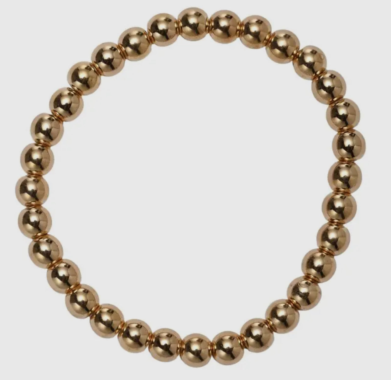 SM gold beaded bracelet