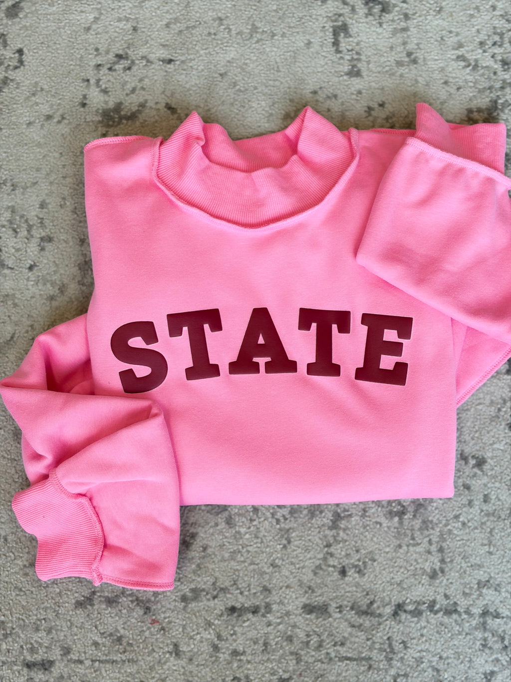 STATE Puff Ink Mock Neck