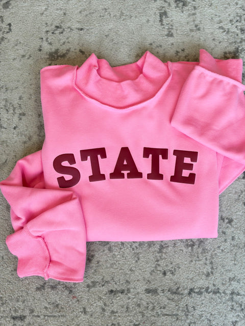 STATE Puff Ink Mock Neck