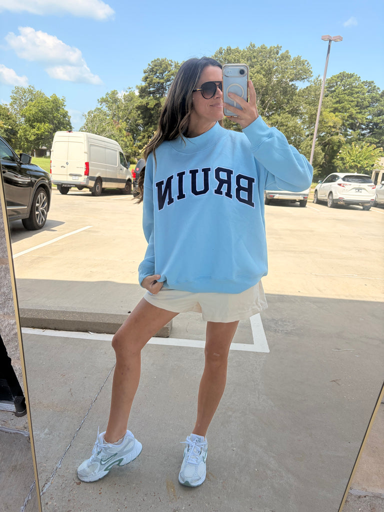 Bruins Navy/Blue  Mockneck sweatshirt