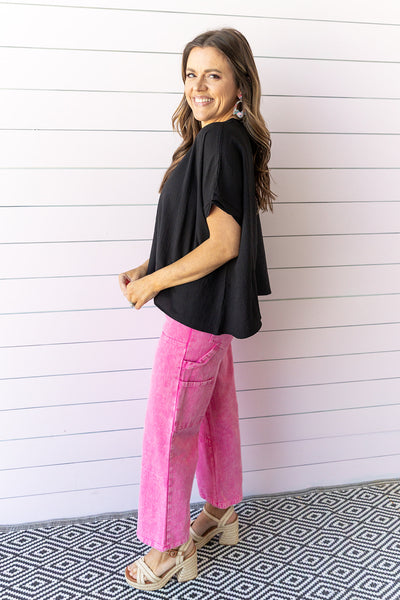 First Up Blouse - Black