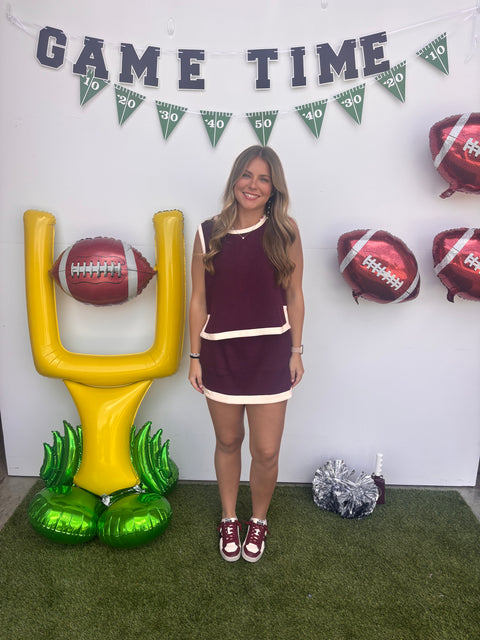 More Cowbell Skort - Burgundy