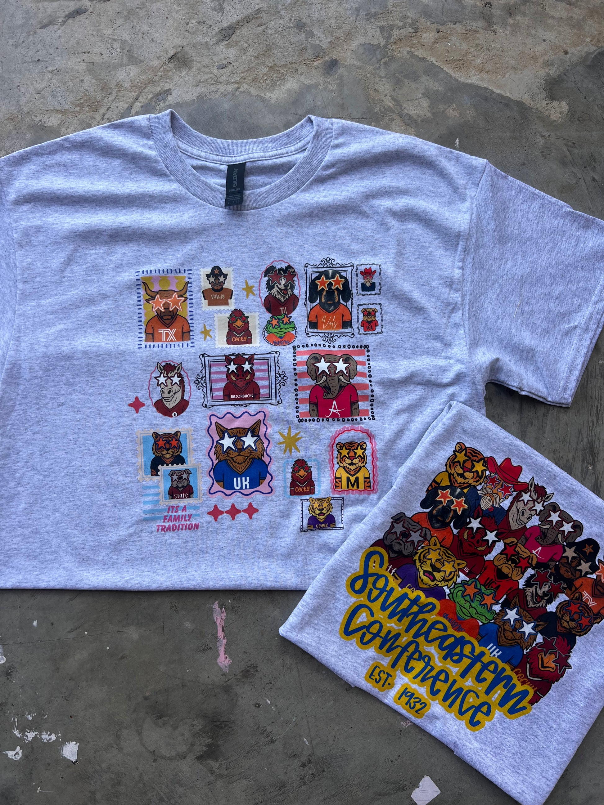 SEC Mascots Tshirt