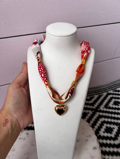 Wild Dog Scarf + Charm Necklace