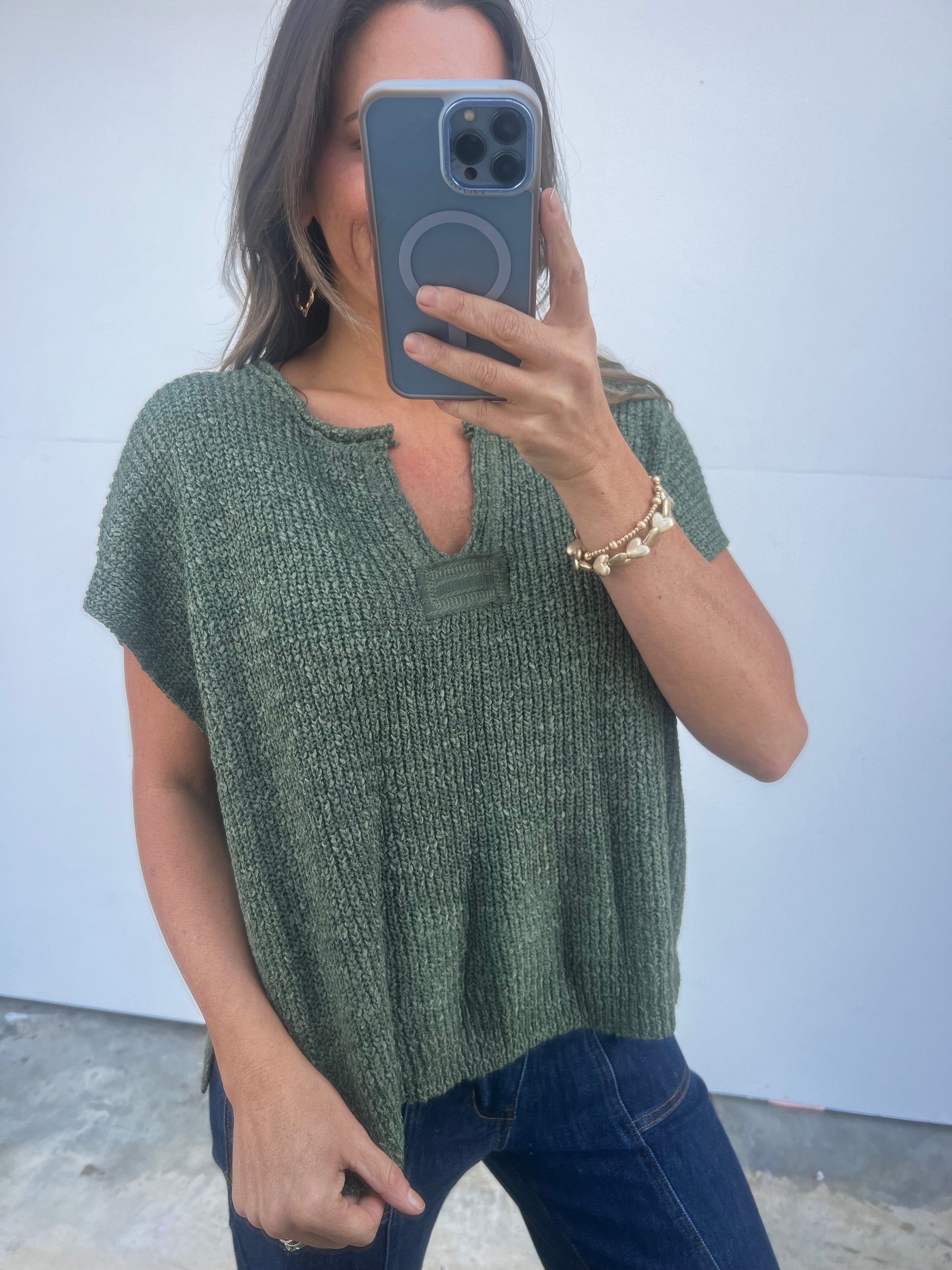 Sunday Market Sweater - light olive