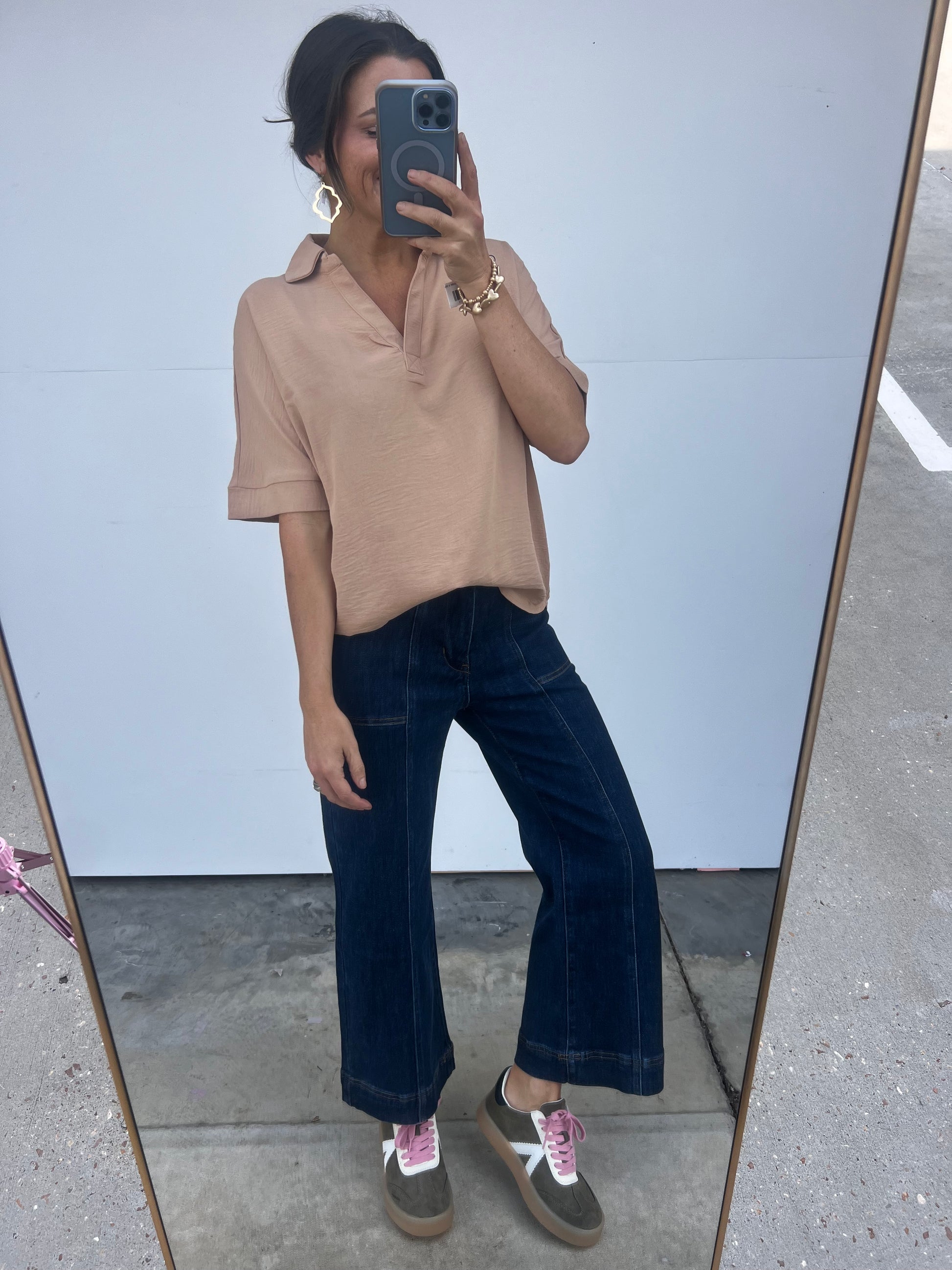Daring Collared blouse - Dark Brush