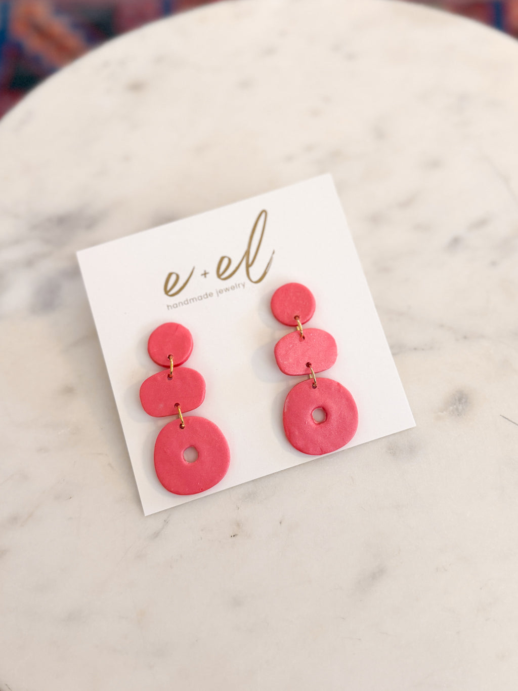 Hattie Earring coral