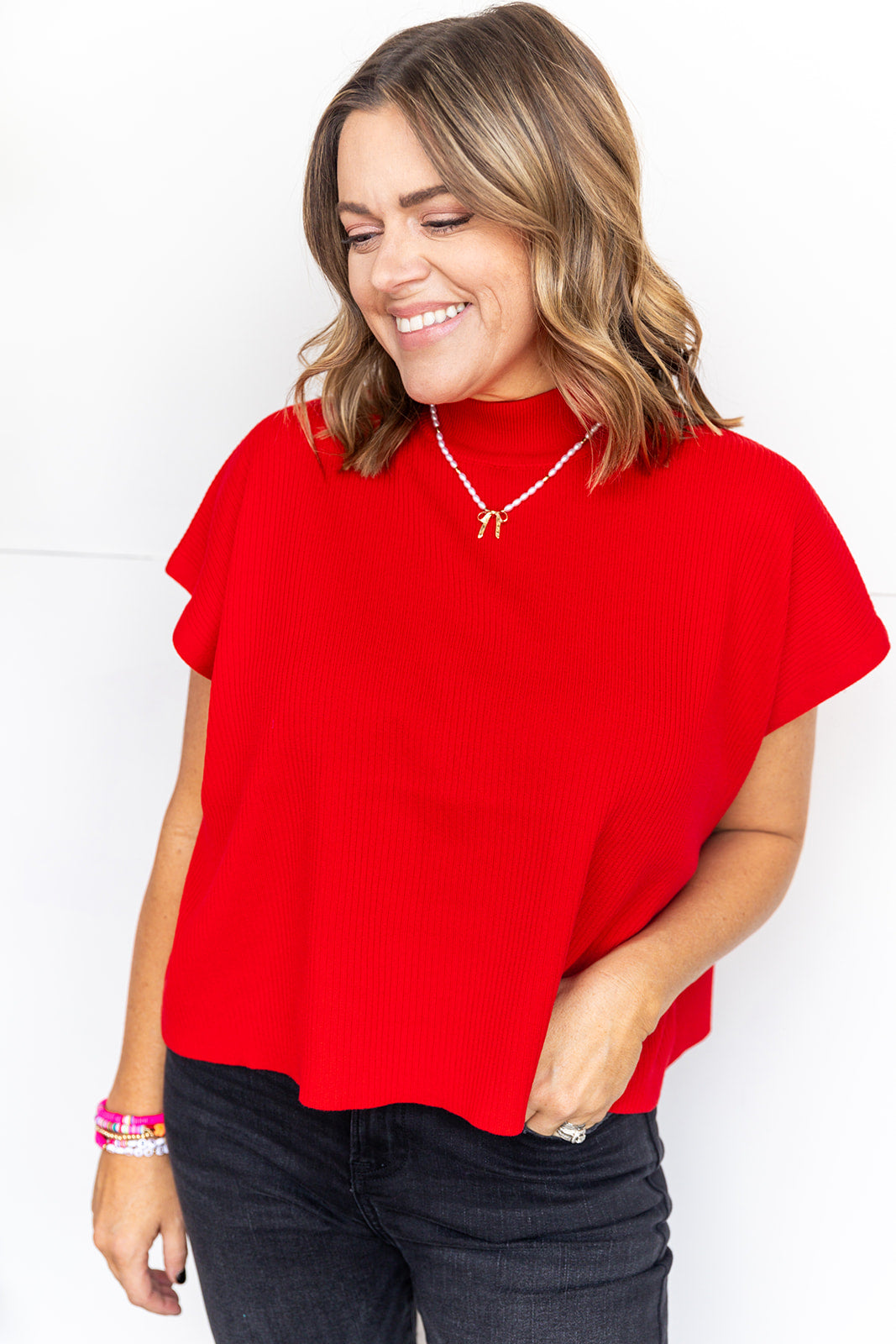 Babs Sweater- Red