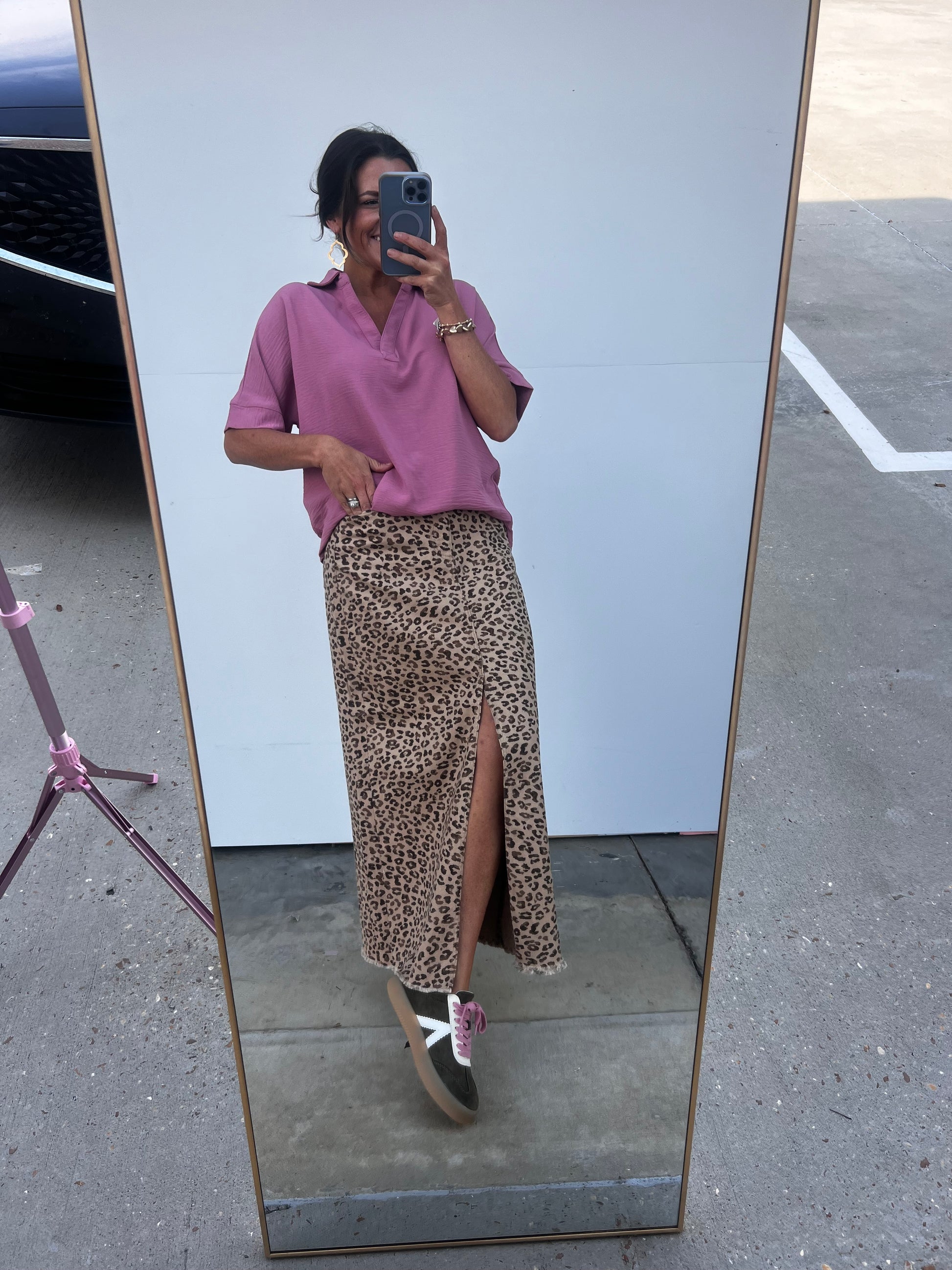 Daring Collared blouse - Light Rose