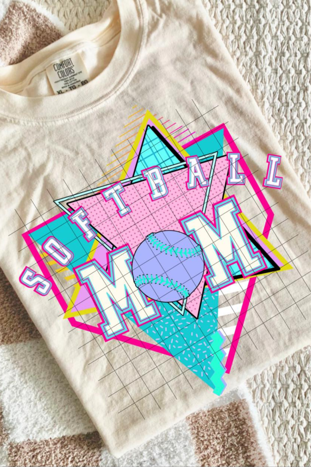 Retro Softball Mom