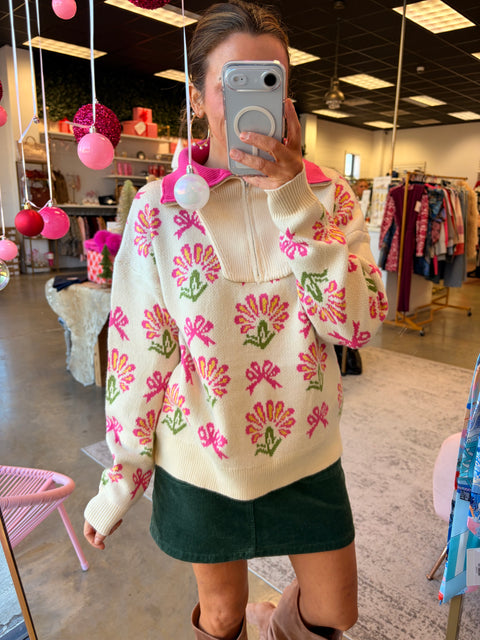 Cozy Charm Sweater - Cream