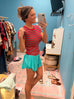 Red Stripe Top Sale