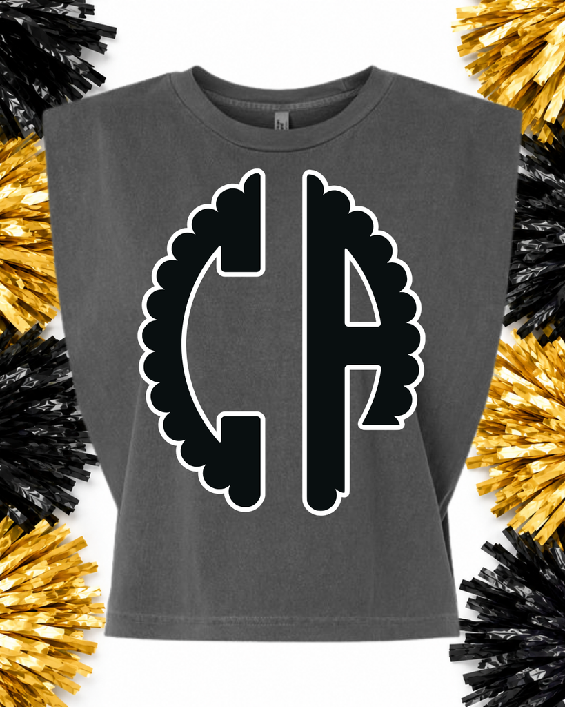 CA Scallop Muscle Tee - Pepper