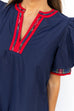 Holiday Heritage Plaid Dress- Navy