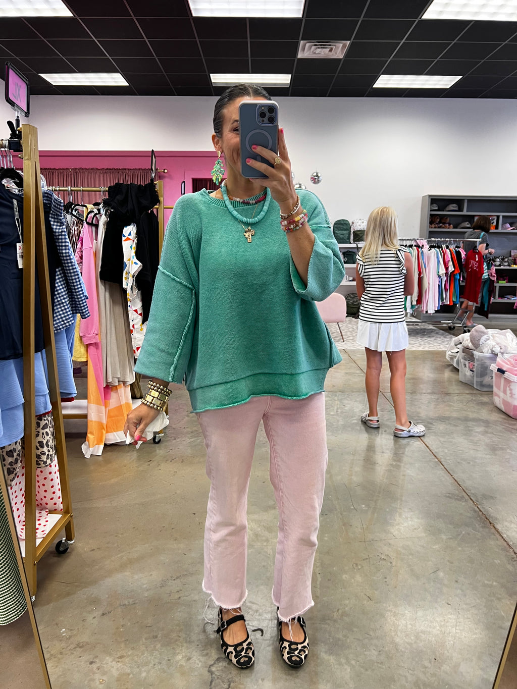Barely There Sweater - Kelly Green