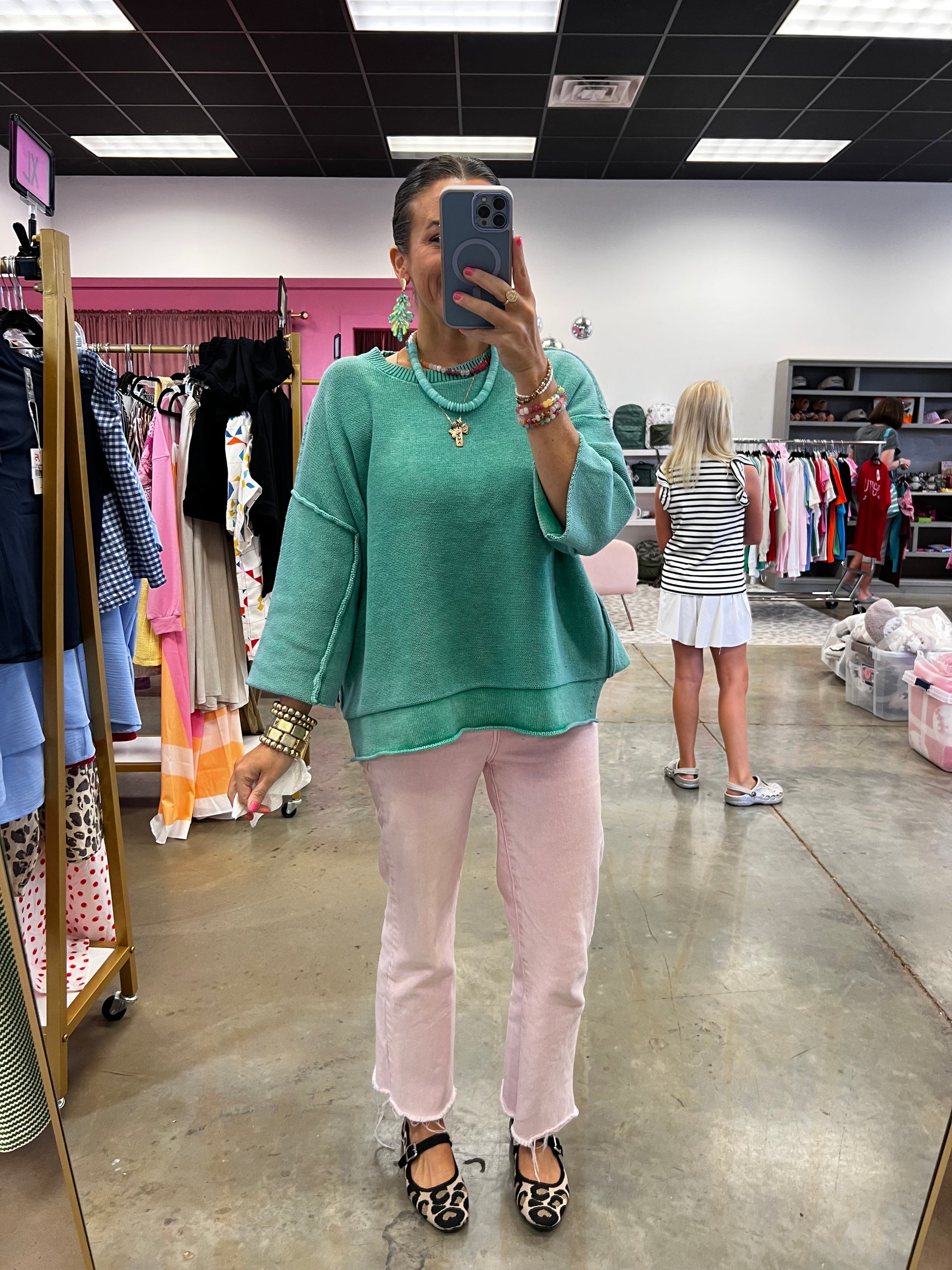 Barely There Sweater - Kelly Green