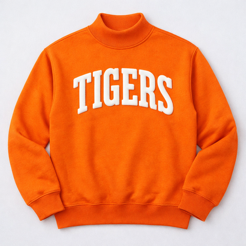 TIGERS Puff Ink Mock Neck - PRE ORDER