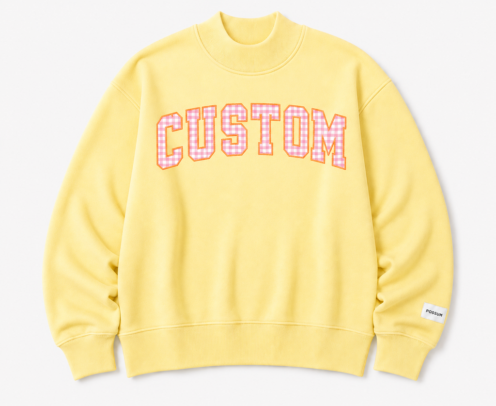 Custom Mockneck w/Gingham