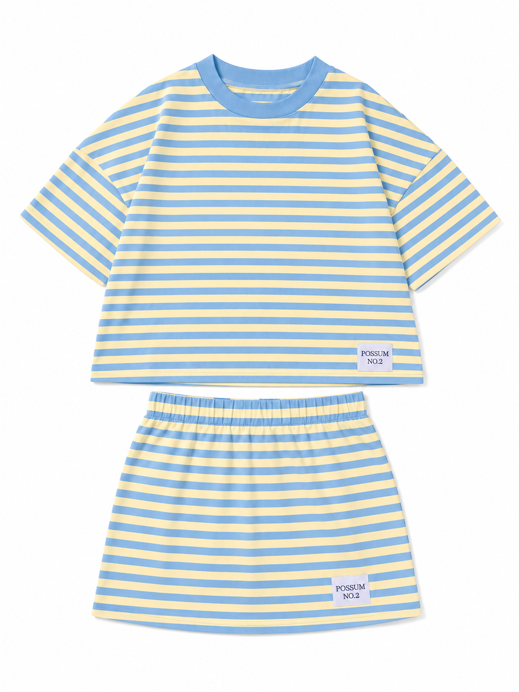 Sorbet Skort Set -Blue-Yellow  - PRE ORDER
