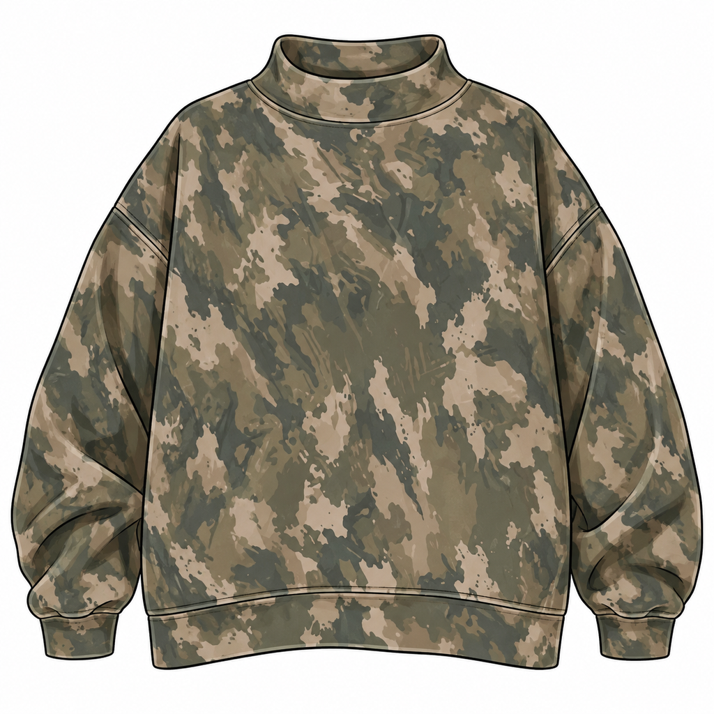 Camo Mockneck