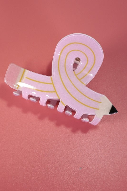 Back To School Pink Jumbo Clip
