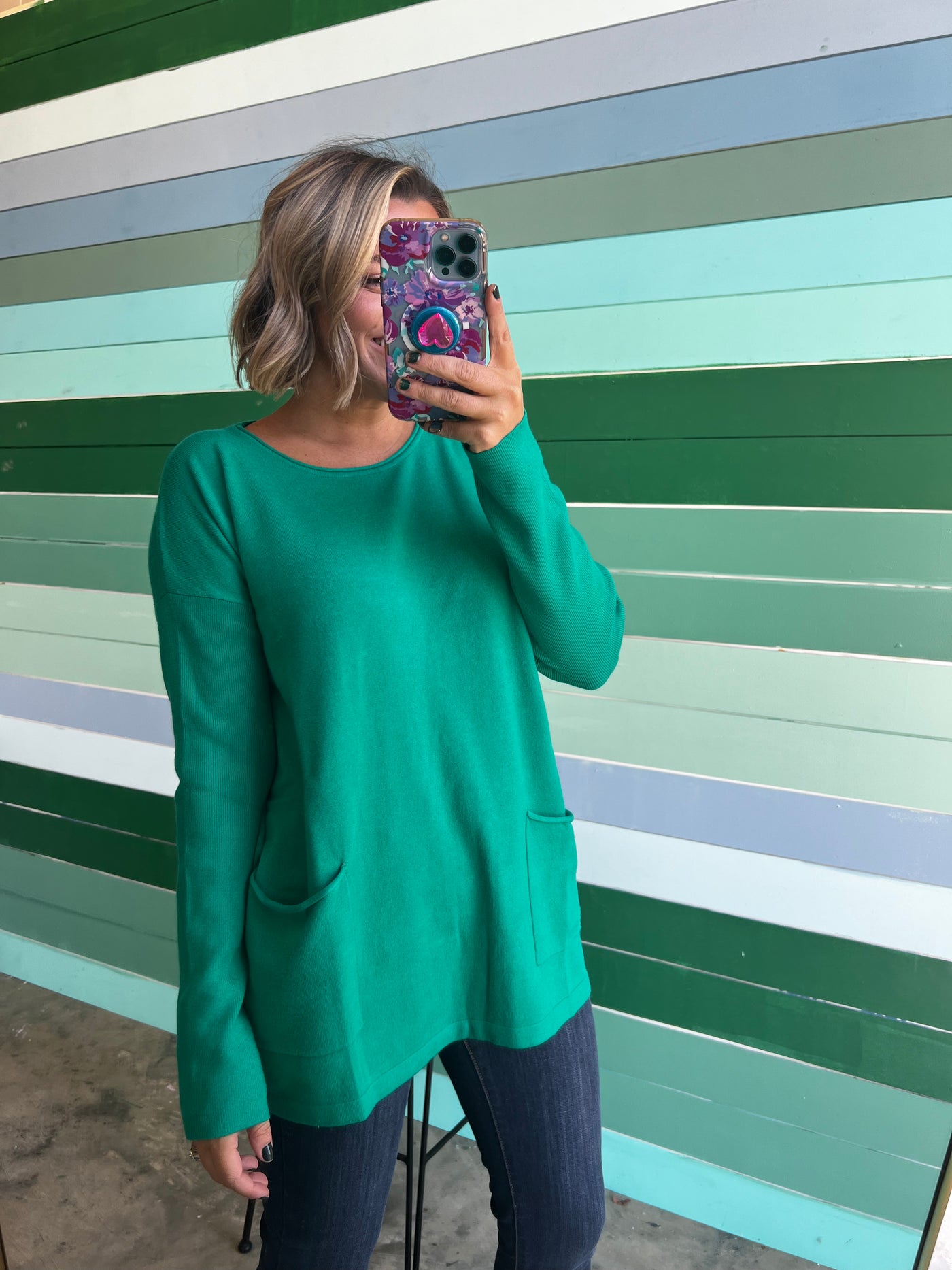 Seeing Stars Sweater - Kelly Green