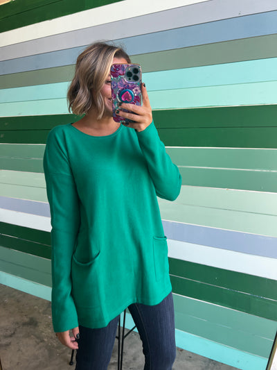 Seeing Stars Sweater - Kelly Green