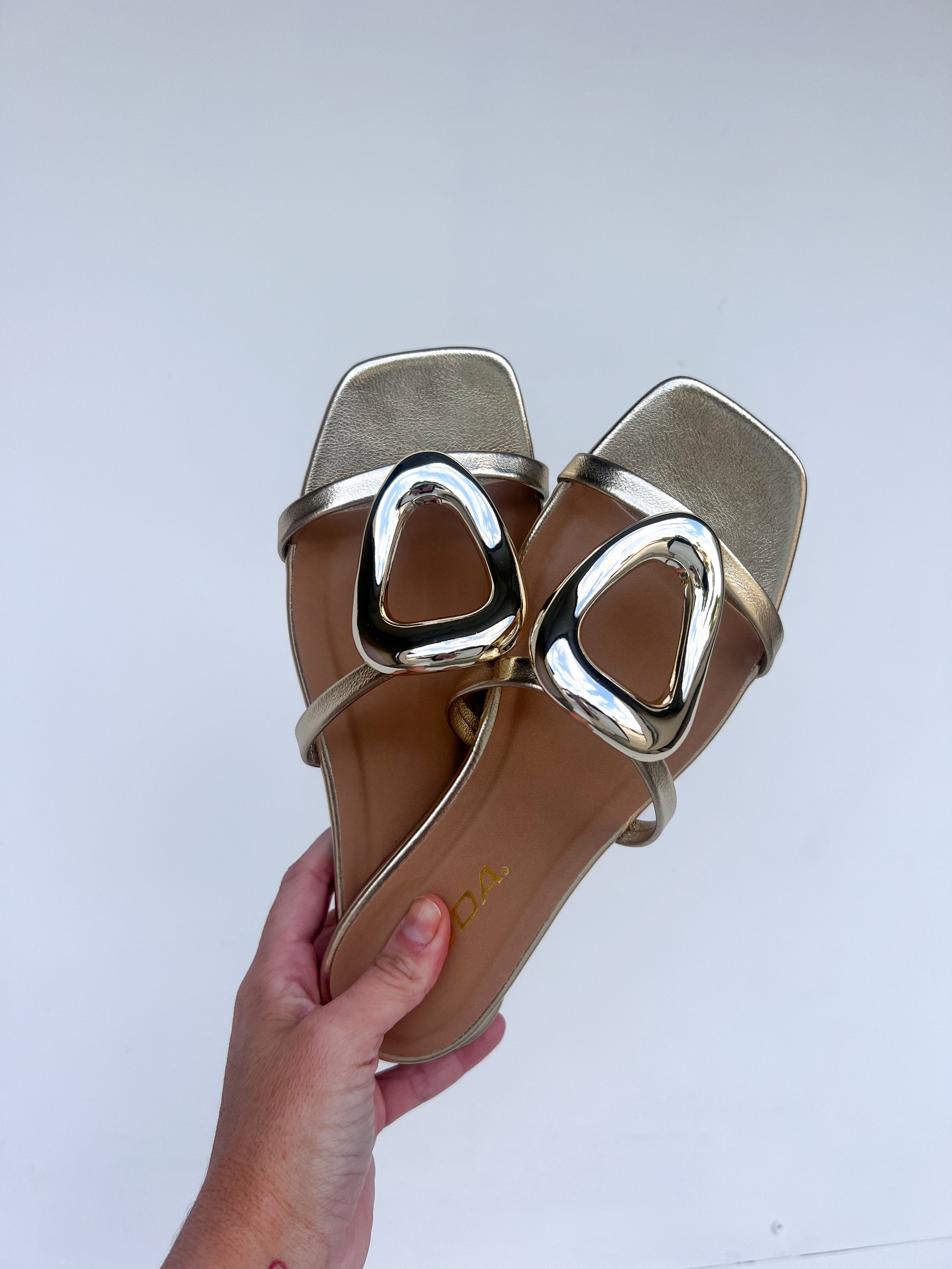 Gone the Distance Sandal - Gold