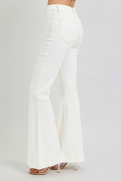 High Rise Life Denim - White