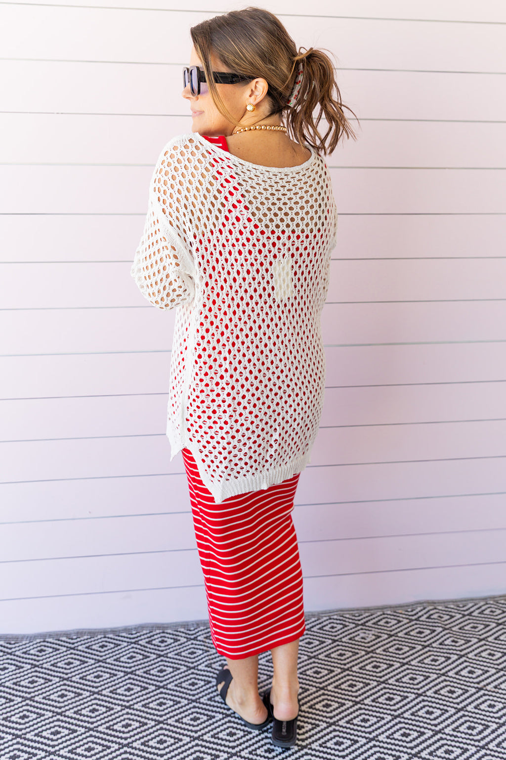 Amalfi Coast Cover Up- White