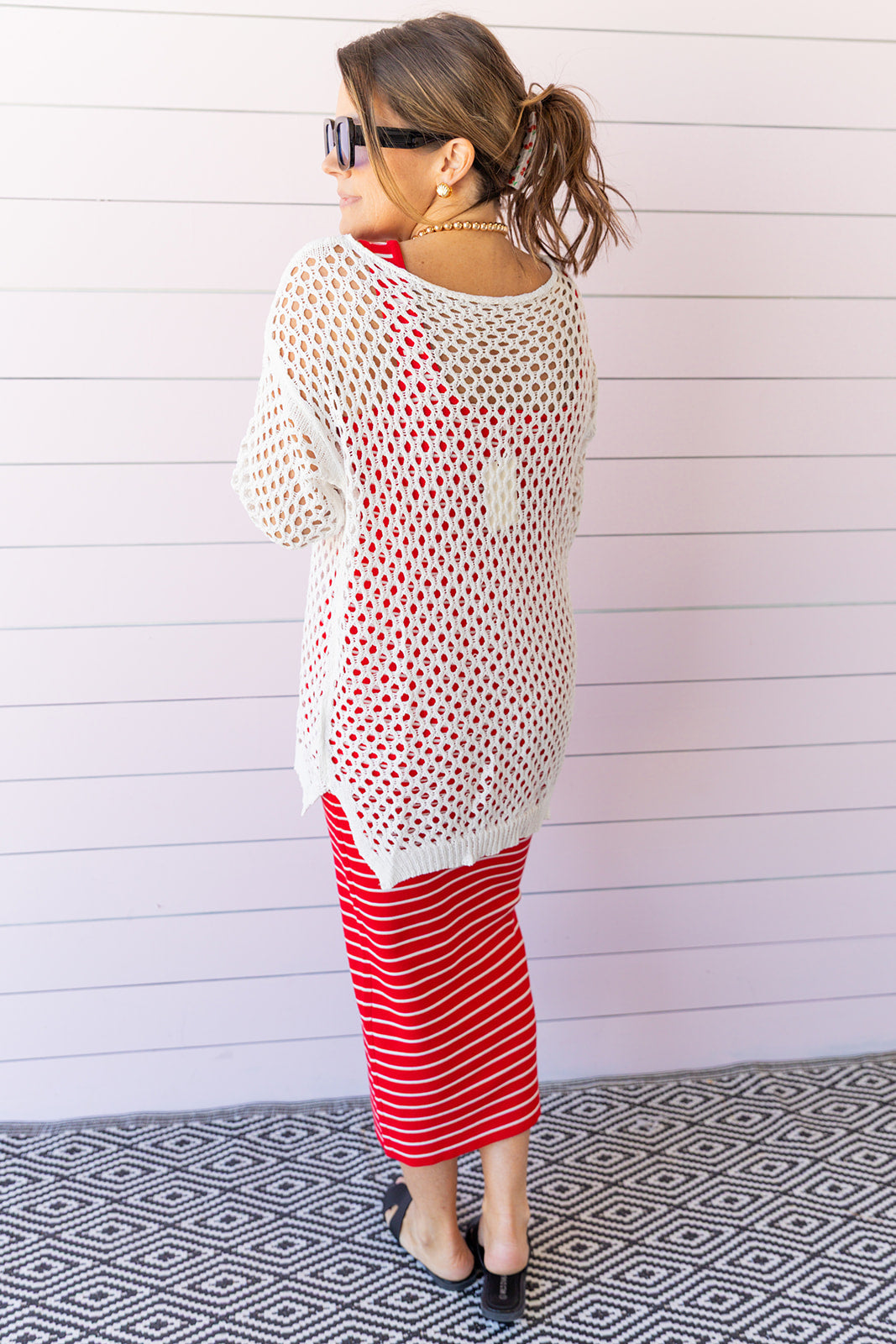 Amalfi Coast Cover Up- White