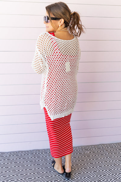 Amalfi Coast Cover Up- White