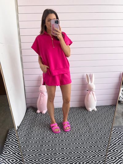 Spring Scuba Shorts - Pink