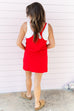 Join Me Dress Romper - Ruby