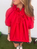 Callin The Rebs Blouse - Red