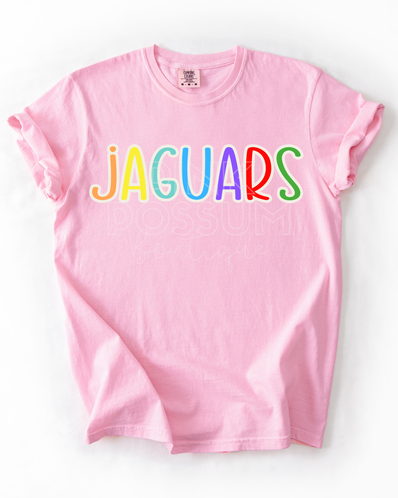 Rainbow Jaguars T-shirt -Blossom