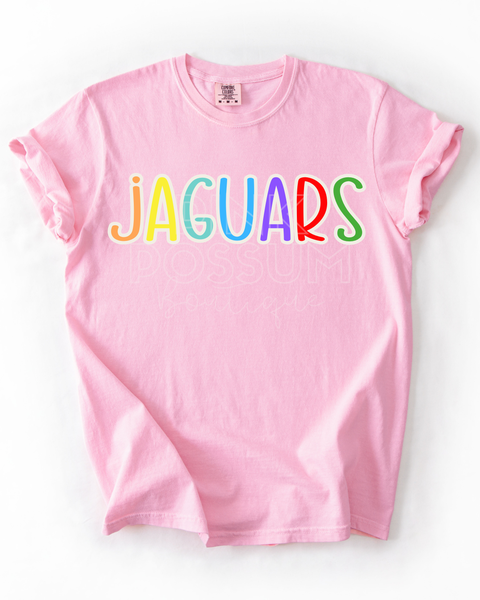 Rainbow Jaguars T-shirt -Blossom