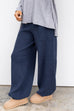 Relax Rib Pants - Navy