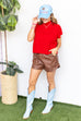 Babs Sweater- Red