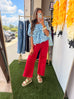 Fins Up Blouse - Navy / Blue