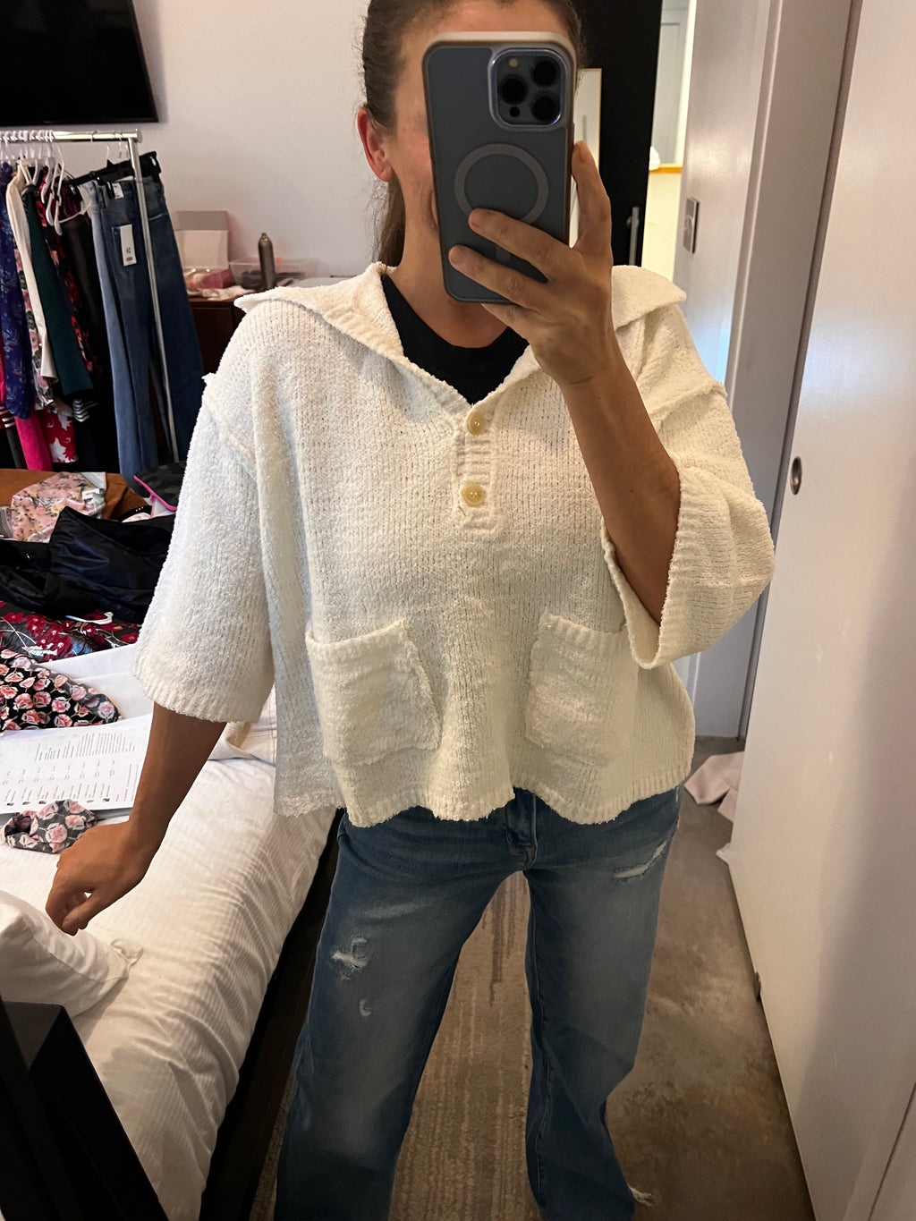 Top Knotch Sweater - Cream Pre-Order
