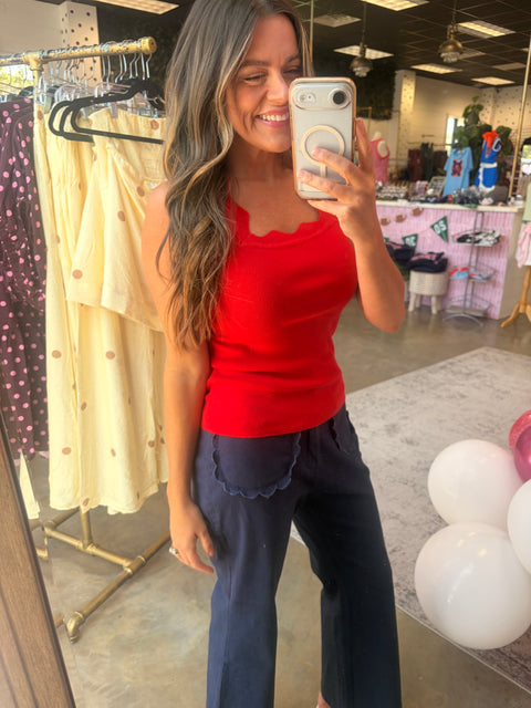Baylor Blouse - Red