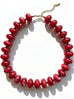 Chunky Boho Necklace- Cardinal Red