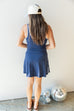 Ready to Rumble Romper Dress- Navy
