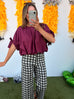 For My Dawgs Blouse - Merlot